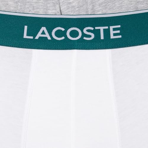 Lacoste Men's Cotton Stretch Essentials Boxer Briefs - Comfortable Rehab & Gym Wear - 3-Pack